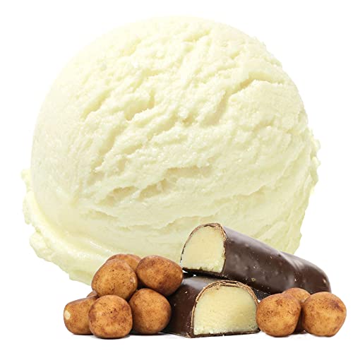 Marzipan Geschmack Eispulver VEGAN - OHNE ZUCKER - LAKTOSEFREI - GLUTENFREI - FETTARM, auch für Diabetiker Milcheis Softeispulver Speiseeispulver Gino Gelati (Marzipan, 1 kg) von Gino Gelati