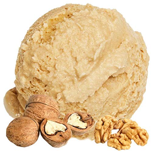 1 Kg Wallnuss Geschmack Eispulver VEGAN - OHNE ZUCKER - LAKTOSEFREI - GLUTENFREI - FETTARM, auch für Diabetiker Milcheis Softeispulver Speiseeispulver Gino Gelati von Gino Gelati