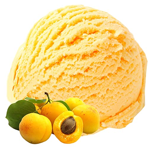 Aprikose Geschmack Eispulver VEGAN - OHNE ZUCKER - LAKTOSEFREI - GLUTENFREI - FETTARM, auch für Diabetiker Milcheis Softeispulver Speiseeispulver Gino Gelati (Aprikose, 1 kg) von Gino Gelati