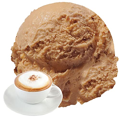 Cappuccino Eispulver VEGAN - OHNE ZUCKER - LAKTOSEFREI - GLUTENFREI - FETTARM, auch für Diabetiker Milcheis Softeispulver Speiseeispulver Gino Gelati (Cappuccino, 1 kg) von Gino Gelati