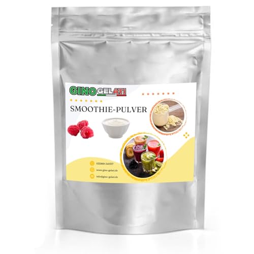 Gino Gelati Joghurt Smoothie Pulver, verschiedene Varianten und Größen verfügbar, Made in Germany, Veganes Getränkepulver, einfache und schnelle Zubereitung (10 Kg, Joghurt Himbeere) von Gino Gelati