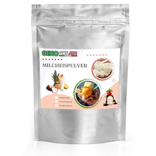 Gino Gelati Pina Colada Milcheis Pulver 1 Kg mit alkoholischen Geschmackssorten, Intensiver Geschmack, alkoholfrei, Made in Germany, schnelle und einfache Zubereitung, Eis selber machen von Gino Gelati