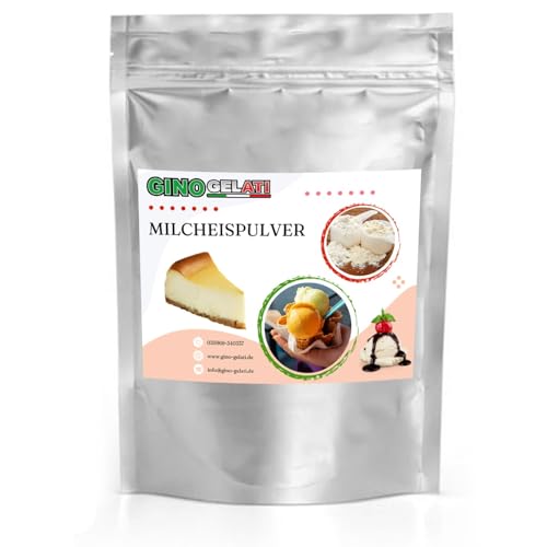 Gino Gelati Käsekuchen Milcheis Pulver 1 Kg mit verschiedenen Geschmäckern, Intensiver Geschmack, Softeis selber herstellen, Made in Germany, Herstellung auch ohne Maschine von Gino Gelati