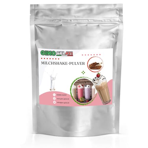 Gino Gelati Milchshake Pulver, verschiedene Geschmacksrichtungen, schnelle und einfache Zubereitung, für Gastronomie und private Küche geeignet, Made in Germany (333 g, Neutrales) von Gino Gelati