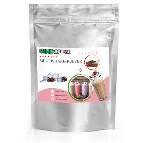 Gino Gelati Pulver Milchshake Pulver, Kaffeegeschmack, verschiedene Varianten, schnelle und einfache Zubereitung, für Gastronomie und private Küche geeignet (1 Kg, Eiskaffee) von Gino Gelati