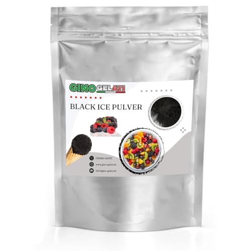 Gino Gelati Schwarzes Eis Pulver mit fruchtigem Geschmack, verschiedene Varianten verfügbar, Made in Germany, schnelle und einfache Zubereitung (10 Kg, Waldfrucht Low Carb) von Gino Gelati