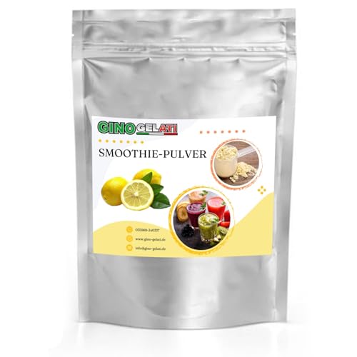 Gino Gelati Smoothie Pulver mit fruchtigem Geschmack, verschiedene Sorten und Größen verfügbar, schnelle und einfache Zubereitung, Made in Germany, Vegan (100 Kg, Zitrone) von Gino Gelati