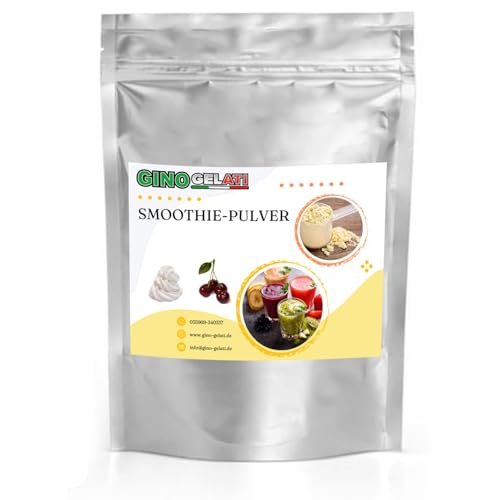 Gino Gelati Smoothie Pulver mit fruchtigem Geschmack, verschiedene Sorten und Größen verfügbar, schnelle und einfache Zubereitung, Made in Germany, Vegan (333 g, Amarena Kirsch Sahne) von Gino Gelati