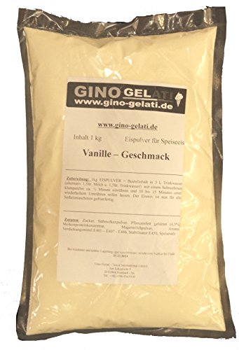 Gino Gelati Vanille Eispulver Softeispulver Speiseeispulver 1 Kg von Gino Gelati