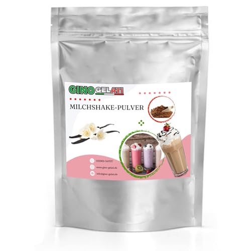 Gino Gelati Vanille Milchshake Pulver, schnelle und einfache Zubereitung, verschiedene Sorten verfügbar, natürliche Aromen, für Gastronomie und private Küche geeignet (1 Kg, Vanille französisch) von Gino Gelati