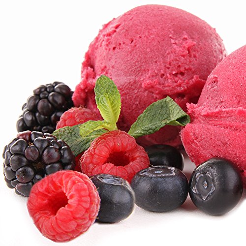 Heidelbeer Brombeer Himbeer Geschmack 333 g Gino Gelati Eispulver für Ihre Eismaschine von Gino Gelati