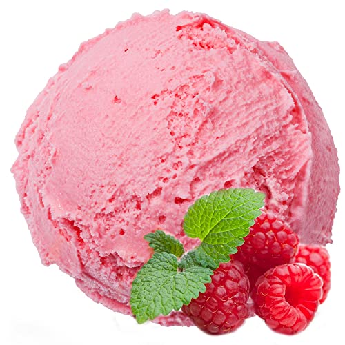 Himbeer Geschmack Eispulver VEGAN - OHNE ZUCKER - LAKTOSEFREI - GLUTENFREI - FETTARM, auch für Diabetiker Milcheis Softeispulver Speiseeispulver Gino Gelati (Himbeer, 1 kg) von Gino Gelati