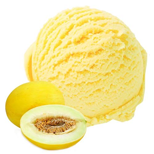 Honigmelone Geschmack Eispulver VEGAN - OHNE ZUCKER - LAKTOSEFREI - GLUTENFREI - FETTARM, auch für Diabetiker Milcheis Softeispulver Speiseeispulver Gino Gelati (Honigmelone, 1 kg) von Gino Gelati