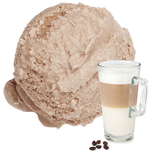 Latte Macchiato Geschmack Eispulver VEGAN - OHNE ZUCKER - LAKTOSEFREI - GLUTENFREI - FETTARM, auch für Diabetiker Milcheis Softeispulver Speiseeispulver Gino Gelati (Latte Macchiato, 1 kg) von Gino Gelati