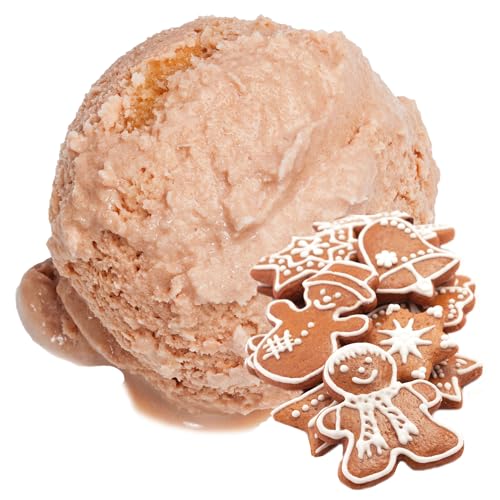 Lebkuchen Geschmack Eispulver VEGAN - OHNE ZUCKER - LAKTOSEFREI - GLUTENFREI - FETTARM, auch für Diabetiker Milcheis Softeispulver Speiseeispulver Gino Gelati (Lebkuchen, 10 kg) von Gino Gelati