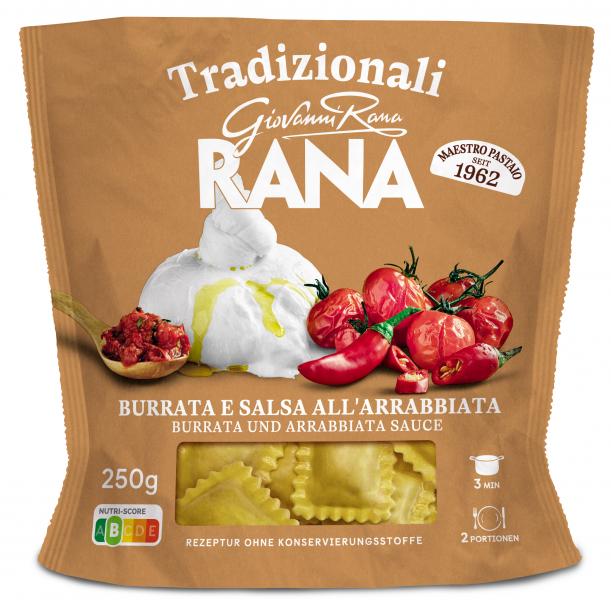 Tradizionali Giovanni Rana Rana Burrata und Arrabbiata Sauce von Giovanni Rana