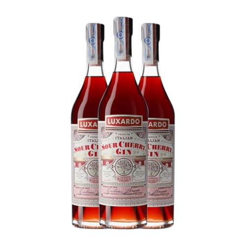 Gin Luxardo Sour Cherry Gin 70 cl (Karton mit 3 Flaschen von 70 cl) von Girolamo Luxardo