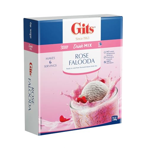 Gits Rose Falooda Mix Indisches Dessert-Getränk - 200g von Gits