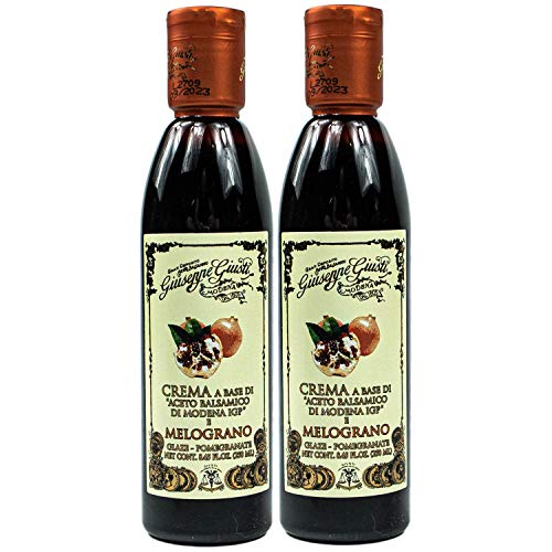 Giuseppe Giusti - 2er Pack Aceto Balsamico di Modena IGP "Melograno" (Granatapfel) in 250 ml Flasche - Traditionell italienische Balsamessig Creme von Giuseppe Giusti