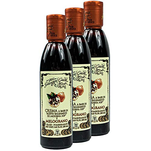 Giuseppe Giusti - 3er Pack Aceto Balsamico di Modena IGP "Melograno" (Granatapfel) in 250 ml Flasche - Traditionell italienische Balsamessig Creme von Giuseppe Giusti