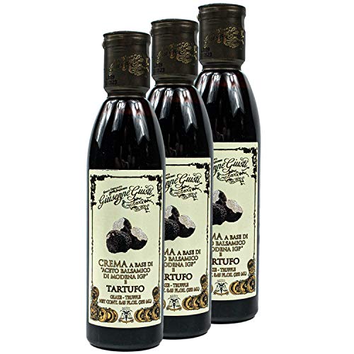 Giuseppe Giusti - 3er Pack Aceto Balsamico di Modena IGP "Tartufo" (Trüffel) in 250 ml Flasche - Traditionell italienische Balsamessig Creme von Giuseppe Giusti