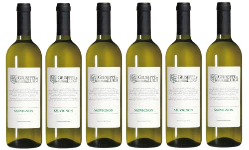 6x 0,75l - 2023er - Giuseppe e Luigi - Sauvignon - delle Venezie I.G.P. - Veneto - Italien - Weißwein trocken von Giuseppe e Luigi