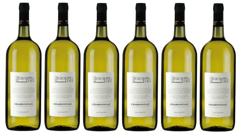 6x 1,5l - 2023er - Giuseppe e Luigi - Chardonnay - delle Venezie I.G.P. - MAGNUM - Veneto - Italien - Weißwein trocken von Giuseppe e Luigi