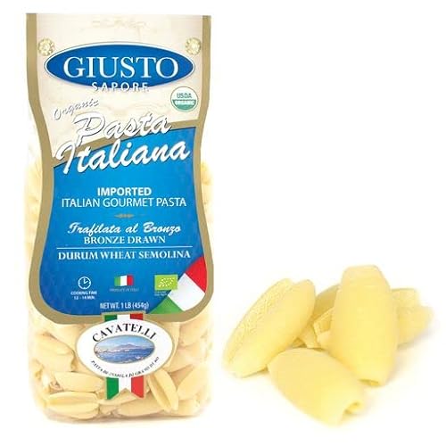 Giusto Sapore Italienische Pasta – Cavatelli 454 g – Premium Bio-Bronze gezogen Durum Weizen Semolina Gourmet Pasta Marke – importiert aus Italien und Familienbetrieb von Giusto Sapore