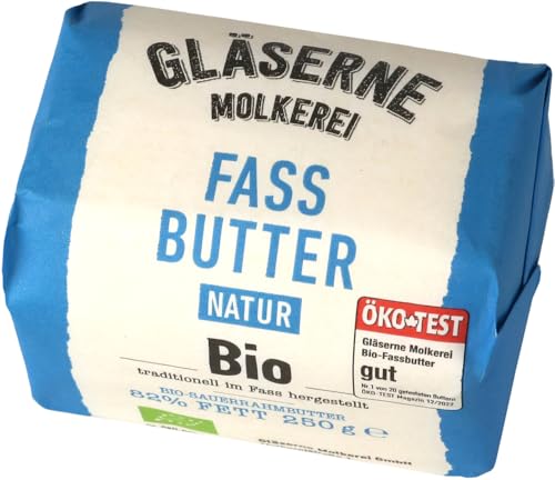 GM Bio Fassbutter natur, Sauerrahm von Gläserne Molkerei