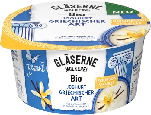 GM Bio Joghurt griechischer Art Vanille 6 x 150 gr von Gläserne Molkerei