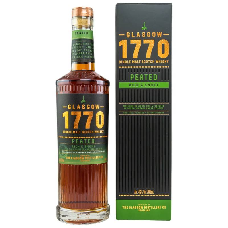 1770 Glasgow Single Malt Peated - Rich & Smoky 46% vol. 0,7l von Glasgow Distillery