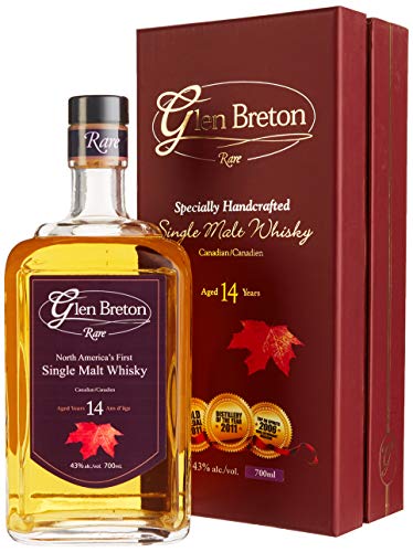 Glen Breton Rare 14 Years Old Canada's First Single Malt Whisky mit Geschenkverpackung (1 x 0.7 l) von Glen Breton