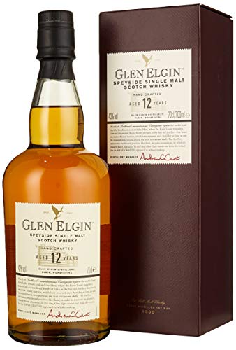Glen Elgin 12 Jahre | Speyside Single Malt Scotch Whisky | aromatischer Klassiker | in traditioneller Geschenkbox | 43% vol | 700ml Einzelflasche von Glen Elgin