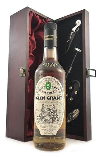 Glen Grant 5 Year Old Highland Malt Scotch Whisky 1984 (70cls) in einer mit Seide ausgestatetten Geschenkbox, 1 x 700ml von Glen Grant 5