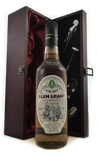 Glen Grant 5 Year Old Highland Malt Scotch Whisky 1985 (70cls) in einer mit Seide ausgestatetten Geschenkbox, 1 x 700ml von Glen Grant 5