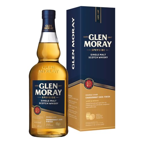 Glen Moray Chardonnay Cask Finish | Schottischer Single Malt Whisky aus der Speyside | mit Geschenkverpackung | 1 x 0,7 l von Glen Moray