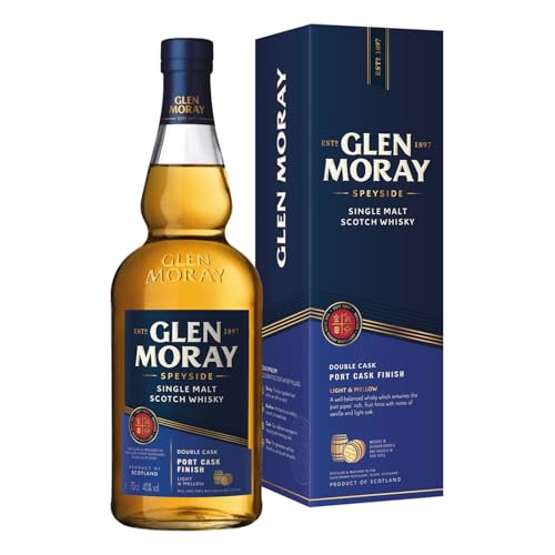 Glen Moray Port Cask Finish | Schottischer Single Malt Whisky aus der Speyside | mit Geschenkverpackung | 1 x 0,7 l von Glen Moray