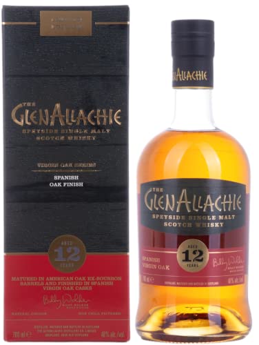 The GlenAllachie 12 Years Old Single Malt SPANISH VIRGIN OAK FINISH 48% Volume 0,7l in Geschenkbox Whisky, 24951 von Glenallachie