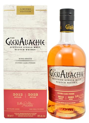 The GlenAllachie 10 Years Old Wine Cuvée Cask Finish 2012 48% Vol. 0,7l in Geschenkbox von Glenallachie