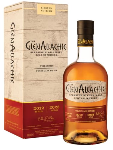 The GlenAllachie 10 Years Old Wine Cuvée Cask Finish 2012 48% Vol. 0,7l in Geschenkbox von Glenallachie