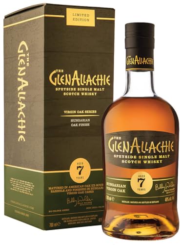 The GlenAllachie 7 Years Old HUNGARIAN VIRGIN OAK FINISH 48% Vol. 0,7l in Geschenkbox von Glenallachie