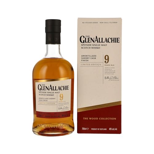The GlenAllachie 9 Jahre - Amontillado Sherry Finish - Speyside Single Malt Scotch Whisky (1x0,7l) von Glenallachie