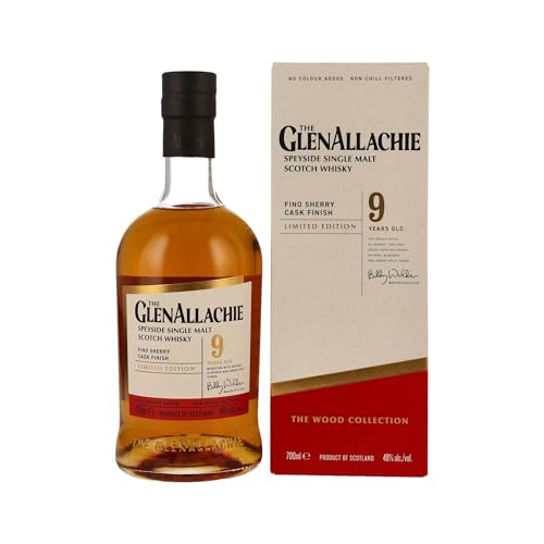 The GlenAllachie 9 Jahre - Fino Sherry Finish - Speyside Single Malt Scotch Whisky (1x0,7l) von Glenallachie