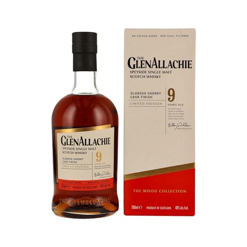 The GlenAllachie 9 Jahre - Oloroso Sherry Finish - Speyside Single Malt Scotch Whisky (1x0,7l) von Glenallachie