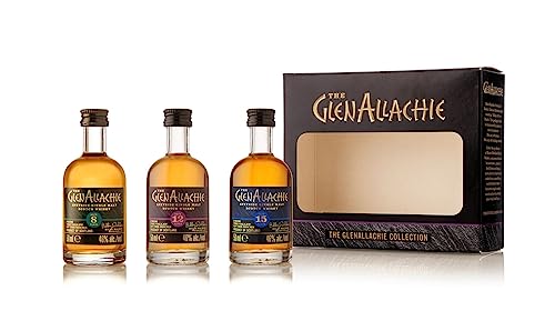 The GlenAllachie COLLECTION Set (15 YO + 12 YO + 8 YO) 46% Vol. 3x0,05l von Glenallachie