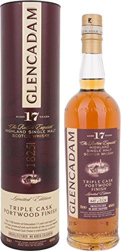 Glencadam 17 Years Old Triple Cask Portwood Finish 46% Vol. 0,7l in Geschenkbox von Glencadam