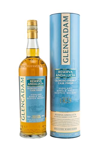 Glencadam | Reserva Andalucia | Single Malt | 700 ml | 46% Vol. | Oloroso Sherry Cask Finish | Geschmack von reifen Früchten, Nougat & Vanille | Verbindet Frucht & Cremigkeit | Mit Geschenkbox von Glencadam