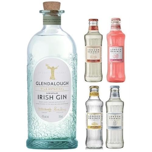 GLENDALOUGH WILD BOTANICAL GIN 70 CL MIT KIT 4 FLASCHEN THE LONDON ESSENCE GEMISCHT von Geakv