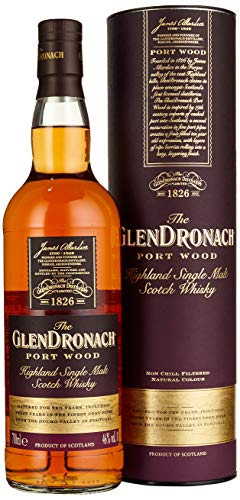 The GlenDronach PORT WOOD Highland Single Malt Scotch Whisky 46% Vol. 0,7l in Geschenkbox von Glendronach