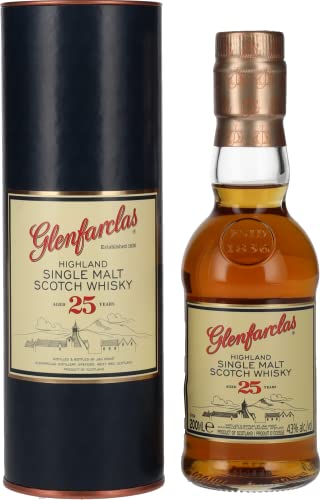 Glenfarclas 25 Years Old Highland Single Malt Scotch Whisky 43% Vol. 0,2l in Geschenkbox von Glenfarclas